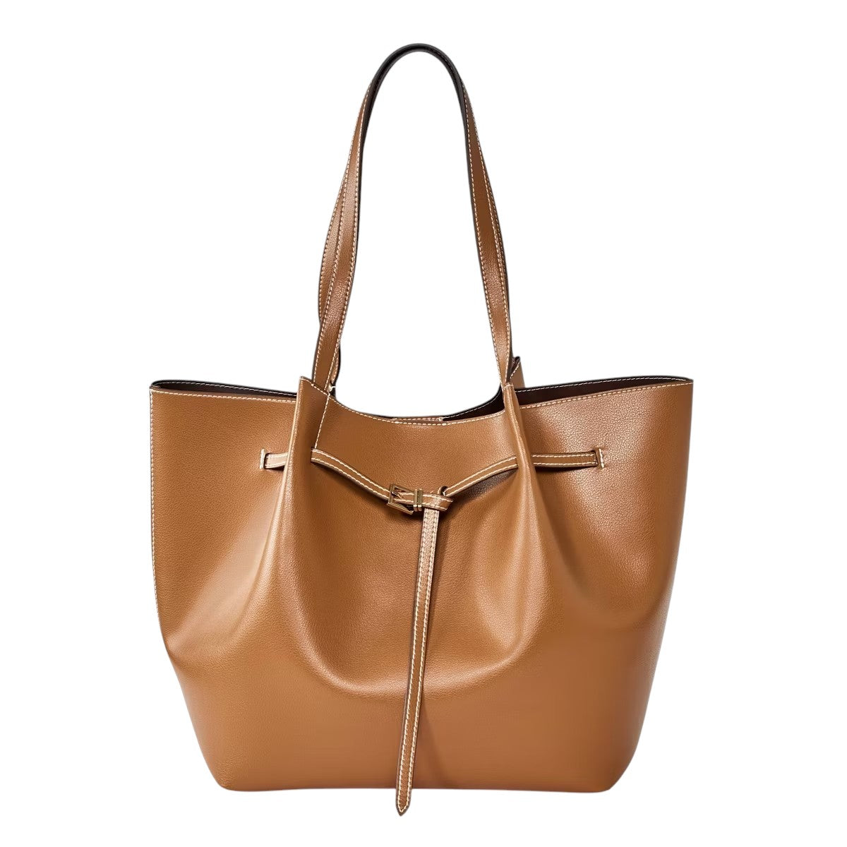 Aunstuff Classic Buckle Accent Tote Bag