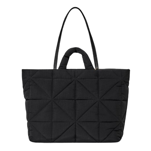 Aunstuff Quilted Puffer Tote Bag with Dual Handles