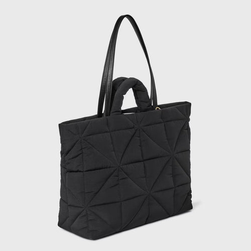 Aunstuff Quilted Puffer Tote Bag with Dual Handles